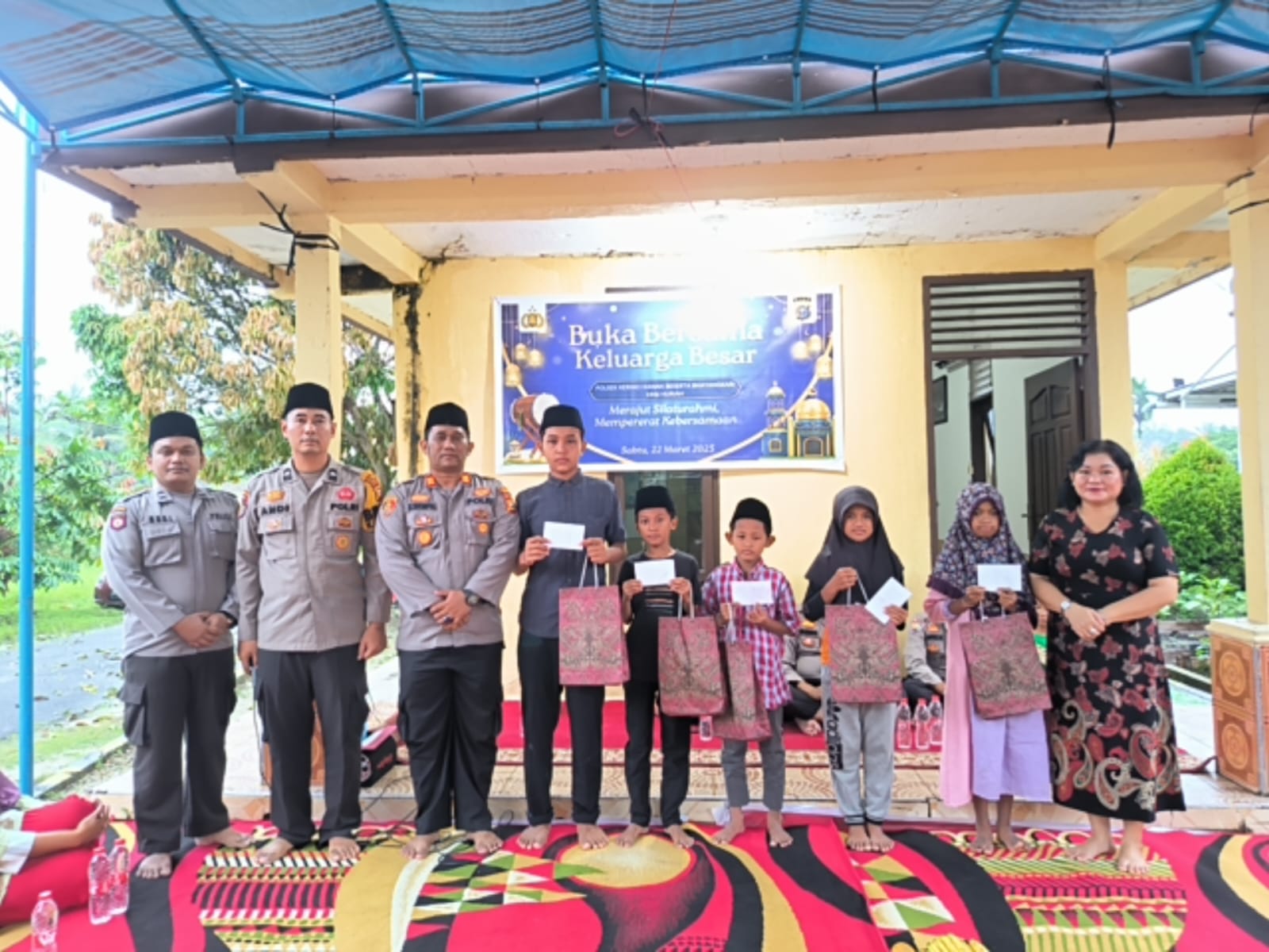 Keluarga Besar Polsek Kerinci Kanan Silaturahmi Buka Puasa Bersama menyambut bulan Ramadhan 1446 H