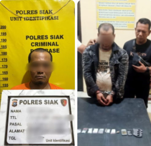 Polsek Sungai Apit Berhasil Ungkap Peredaran Narkoba di Desa Bunsur, 29,54 Gram Sabu Disita