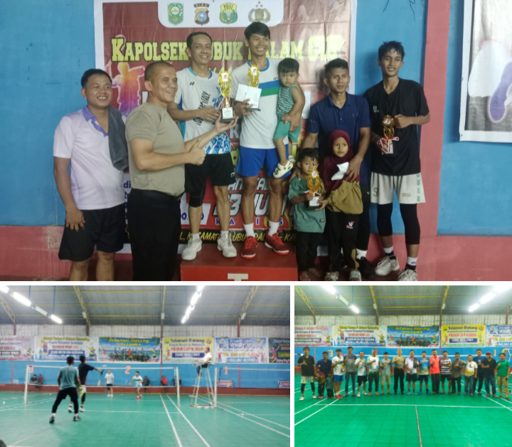 Kapolsek Lubuk Dalam Resmi Tutup Turnamen Badminton Kapolsek Lubuk Dalam CUP 2025