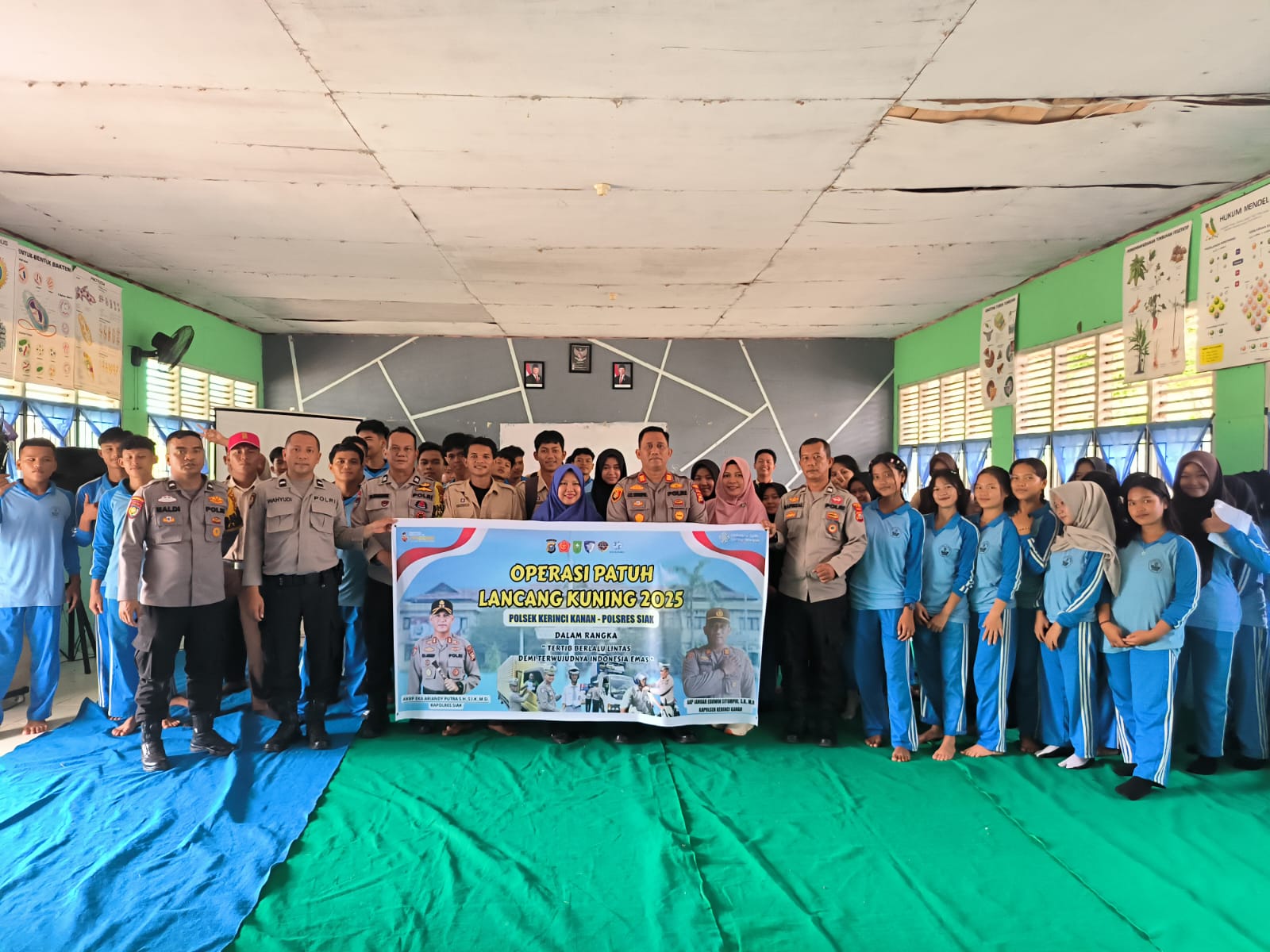 Kapolsek Kerinci Kanan Sosialisasikan Operasi Patuh Lancang Kuning 2025 di Lingkungan Sekolah 