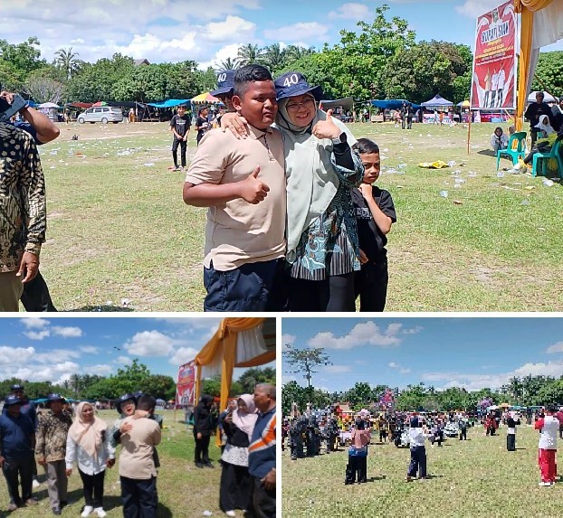 Momen Bocah Menangis Bahagia saat Peluk Bupati Siak 