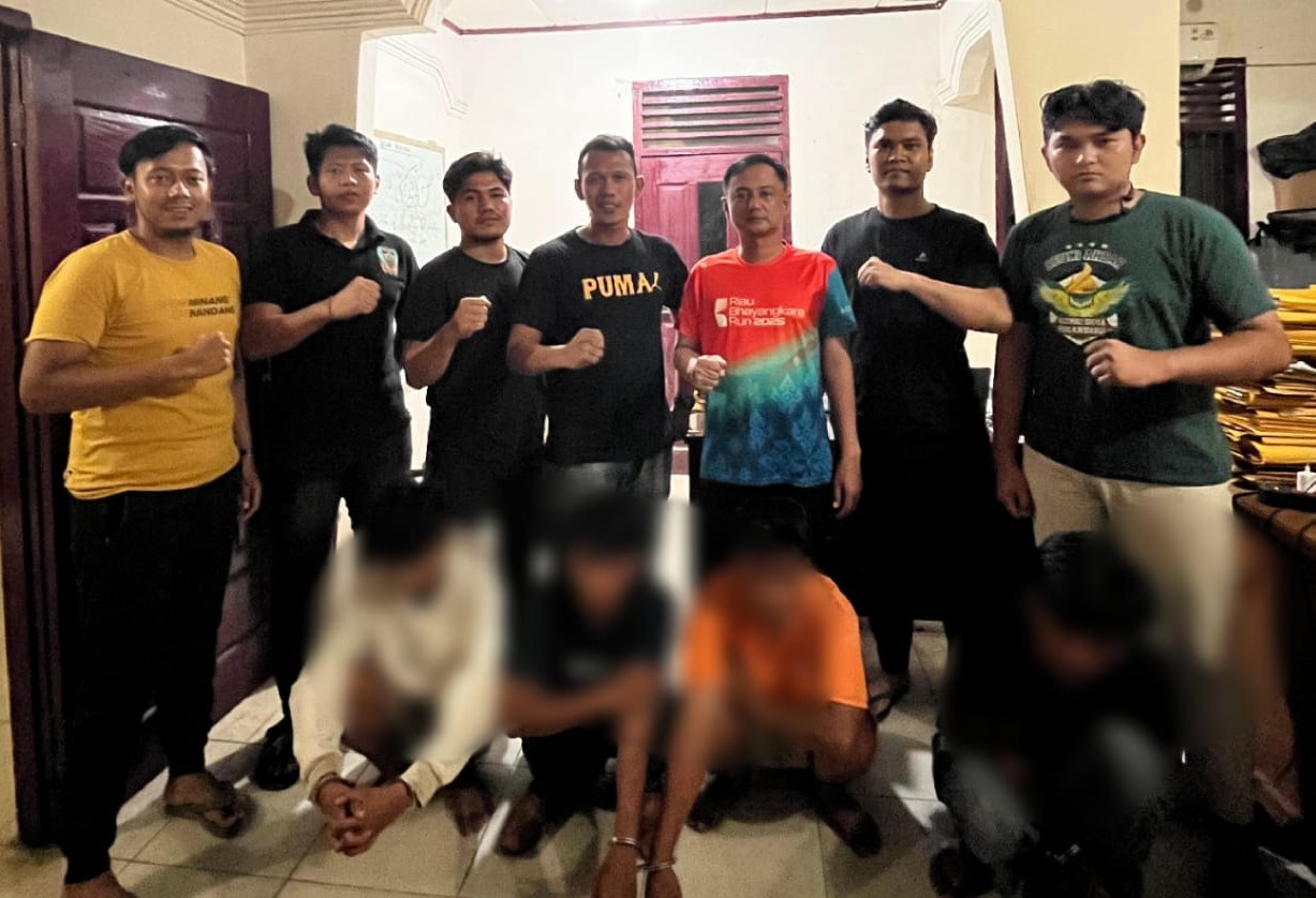 Polsek Kandis Ringkus Empat Terduga Pelaku Persetubuhan Anak di Bawah Umur