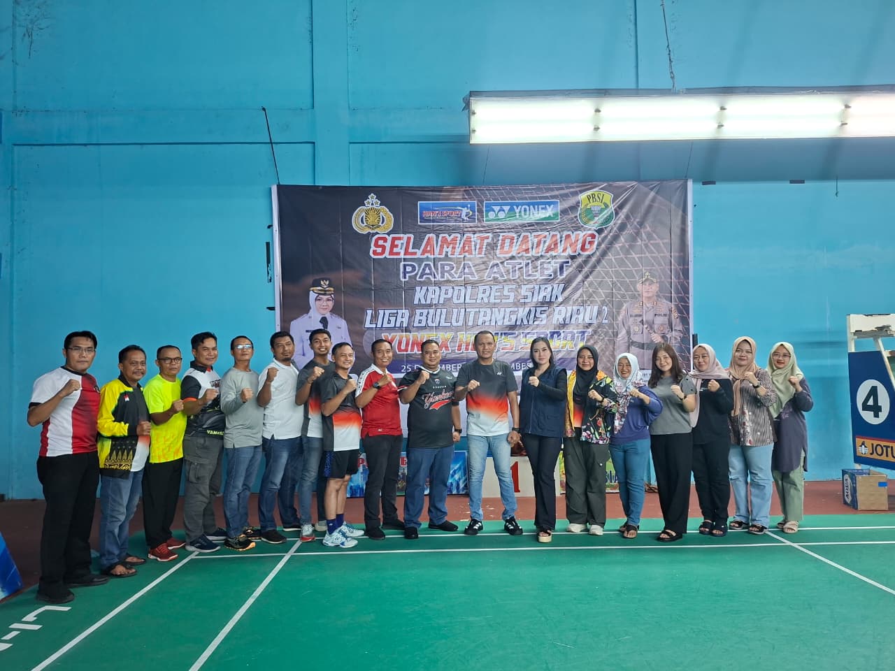 Liga Bulu Tangkis Kapolres Siak 2 Resmi Dibuka, Ratusan Atlet Se-Riau 
