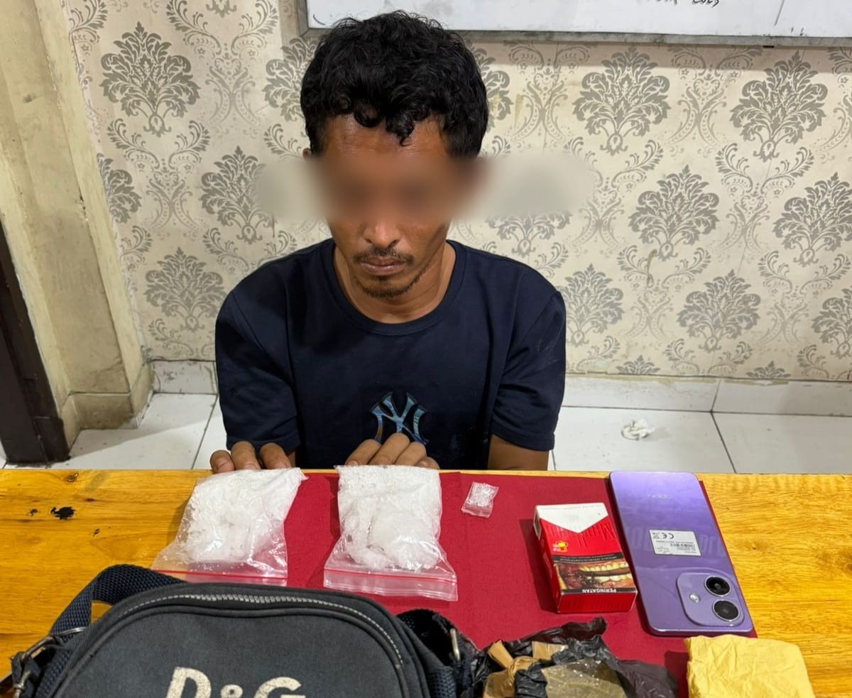 Polres Siak Ungkap Peredaran Narkotika, 201,80 Gram Shabu Disita di Kandis