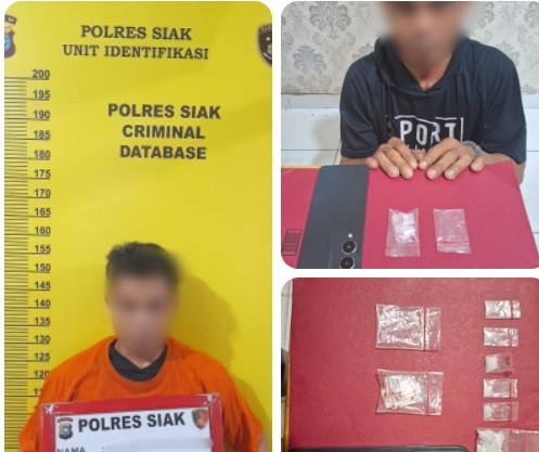Bandar Sabu Diciduk di Siak, 2,67 Gram Disita, Dua Pemasok Masuk DPO