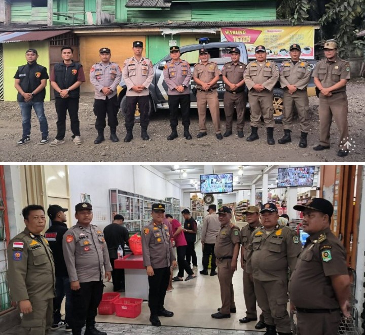Jelang Ramadan, Polsek Kerinci Kanan–Satpol PP Gelar Patroli Gabungan, Situasi Kondusif
