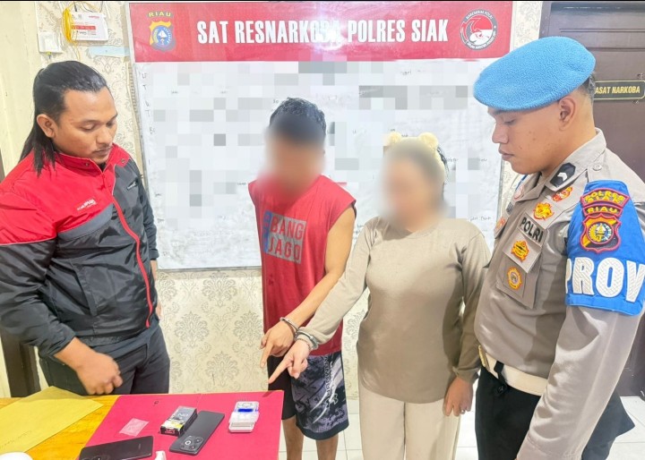 Digerebek Saat Transaksi! Dua Bandar Sabu di Dayun Dibekuk Polres Siak