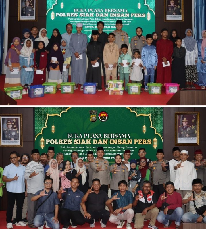 Perkuat Sinergi dengan Pers, Polres Siak Gelar Buka Puasa Bersama