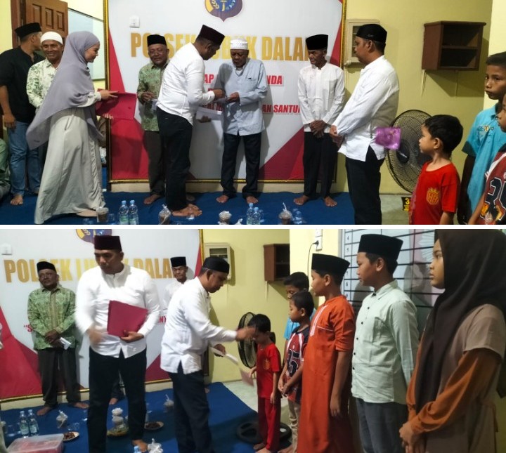Polsek Lubuk Dalam Berbagi Takjil dan Santunan, Wujud Kepedulian di Bulan Ramadhan