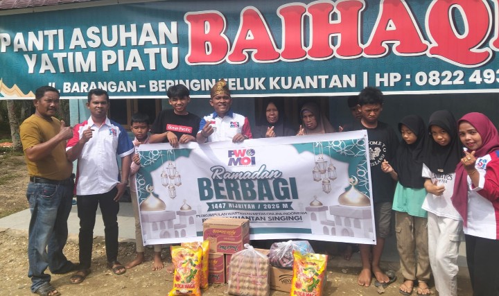 Kegiatan Sosial PWMOI Kuansing Ramadhan Berbagi, Serahkan Bahan Pokok Kepada Panti Asuhan Yatim Piatu