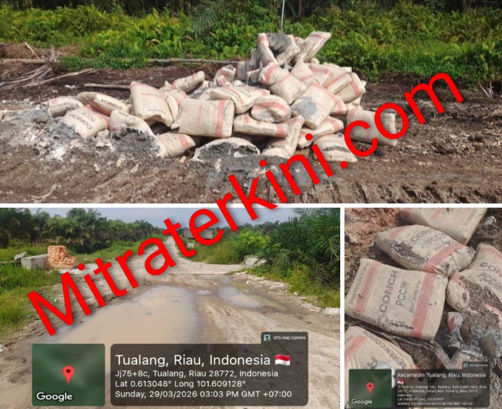 Pembukaan Jalan ke PT Conch Tualang Gunakan Limbah Semen, DLH Siak Siap Tindaklanjuti