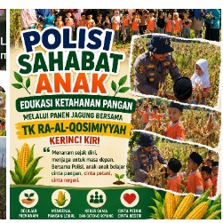 Polisi Sahabat Anak, Polsek Kerinci Kanan Perkenalkan Pentingnya Ketahanan Pangan kepada Anak Usia Dini