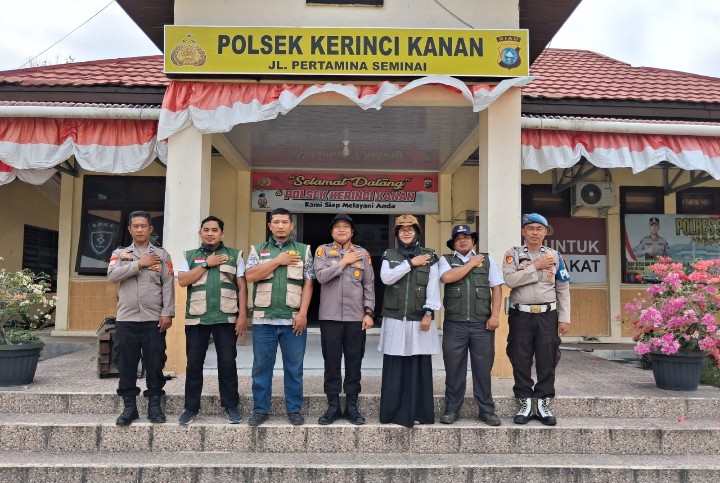 PPL Kerinci Kanan Berkomitmen Dampingi Setiap Tahapan Ketahanan Pangan Jagung Pipil Polsek Kerinci Kanan