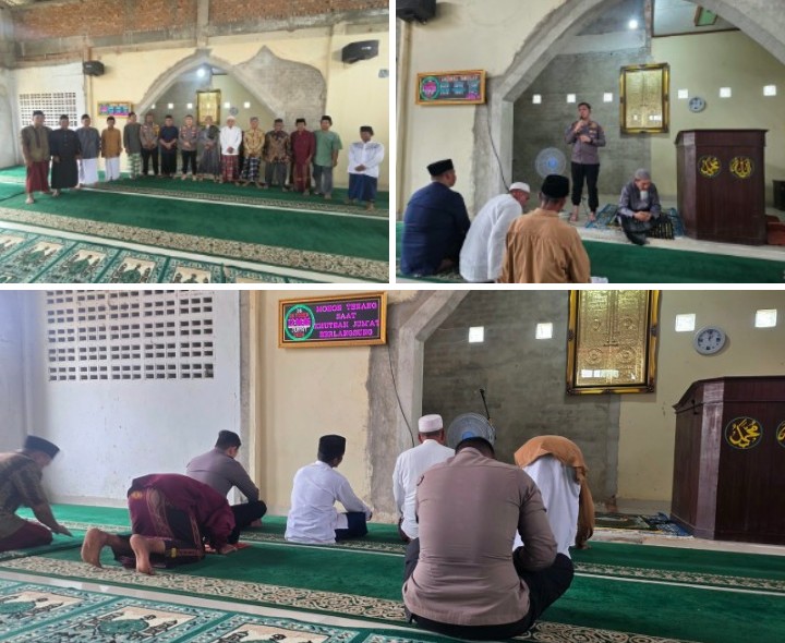 Jumat Keliling, Kapolsek Sungai Mandau IPDA Ariawan K. Siregar Ajak Masyarakat Jaga Kamtibmas